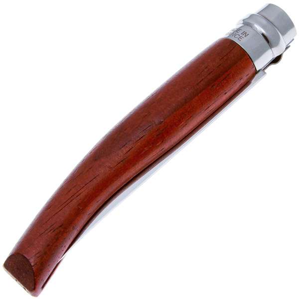 Нож складной Opinel Slim №10 VRI (INOX) 10см (натуральный Падук / полированная нерж. сталь)